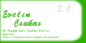 evelin csukas business card
