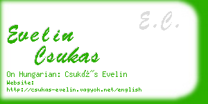 evelin csukas business card